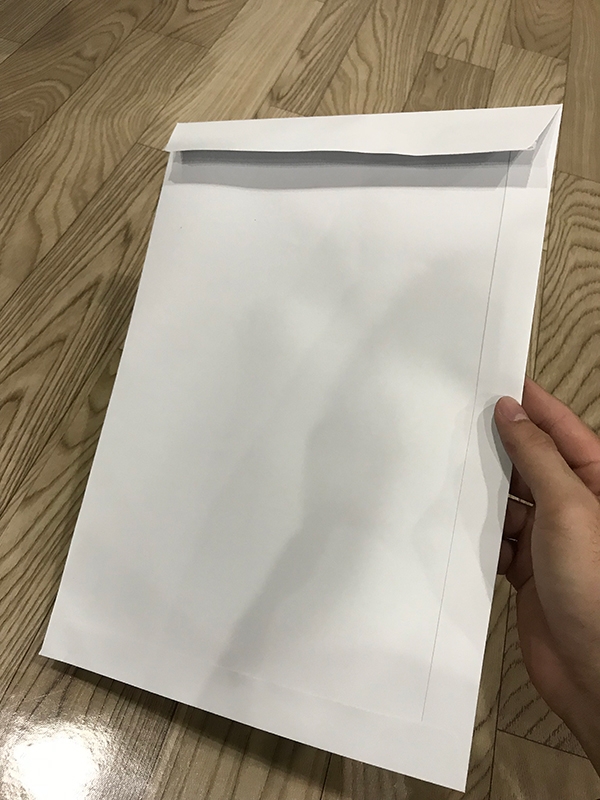 Bao Hồ Sơ Trắng Lột Dán
