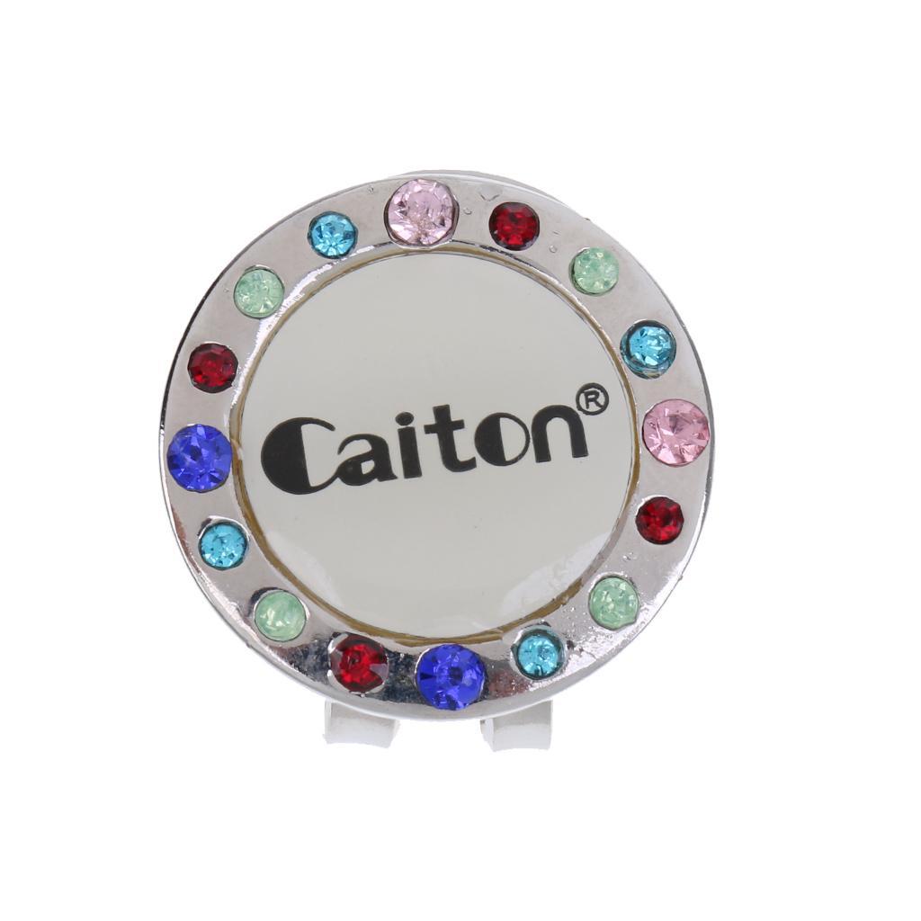 Alloy Golf Hat / Cap / Visor Clip with Golf Ball Marker Golf Accessories