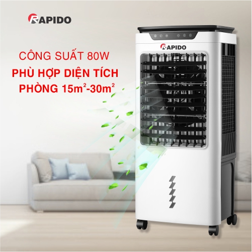 Quạt hơi nước. Quạt điều hòa không khí cao cấp RAPIDO Turbo 6000-D chinh hãng.