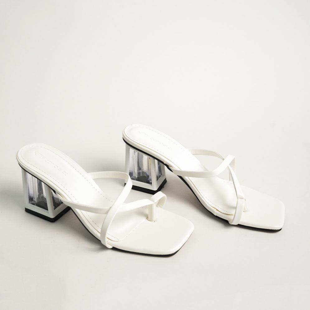Giày sandal cao gót quai mảnh kẹp sỏ ngón FAROSA - V7 đế hộp vuông 7cm cực hót trend