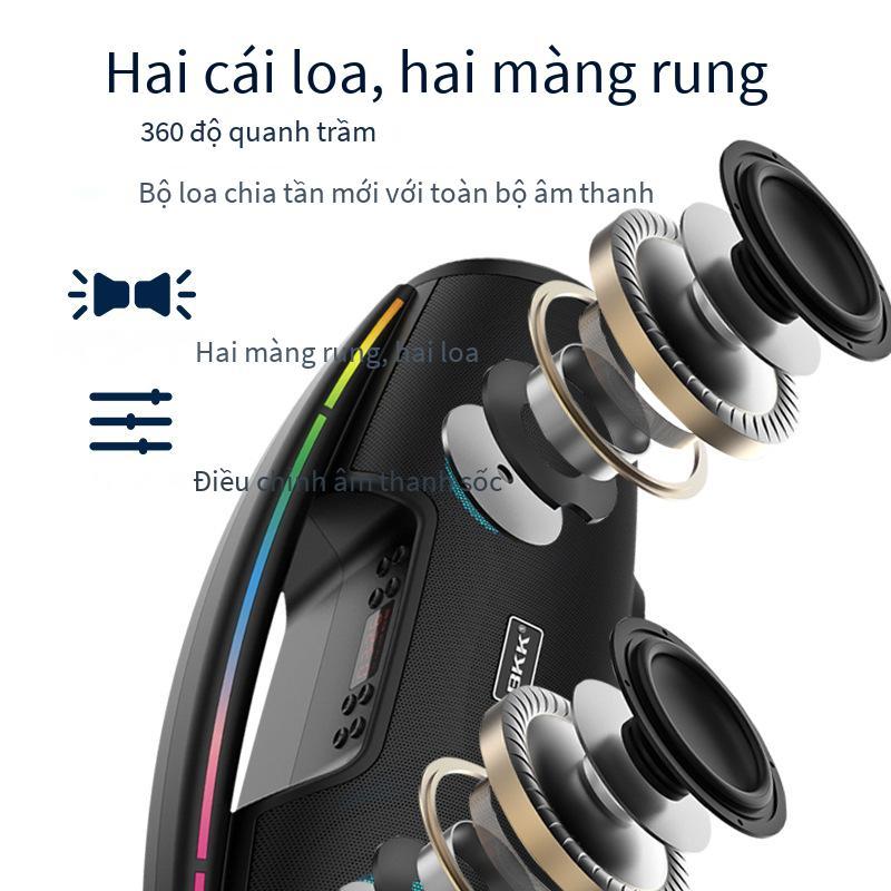 Nguồn Khuyến Mãi BKKB100 Loa Bluetooth Di Động Loa Di Động Ngoài Trời Vũ Vuông K Bài Hát Loa Đài Phát Thanh