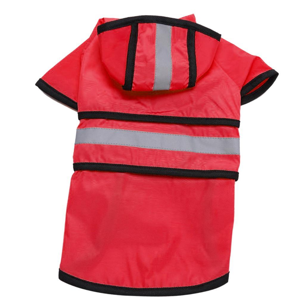 Dog Raincoat Raincoat Reflective Rain Rainwear Safety for Small Dog Yellow S