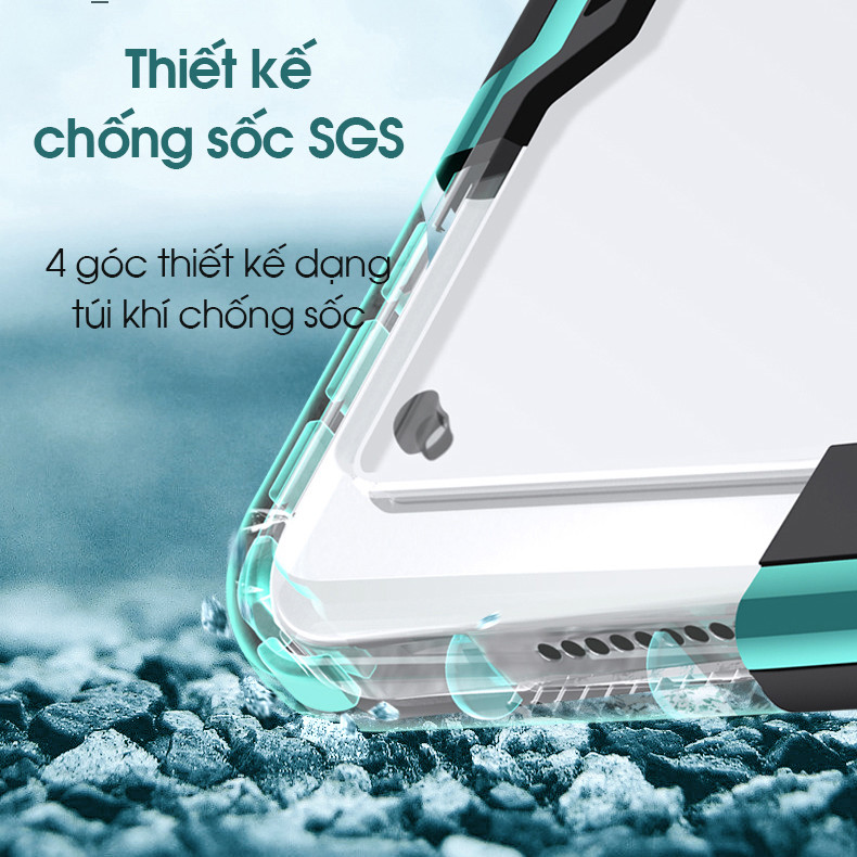 Ốp lưng iPad Pro 11 inch , Chính hãng XUNDD, Mặt lưng trong, Viền TPU, Chống sốc, CẠNH MÀU - ALPHA SERIES - Hàng Nhập Khẩu