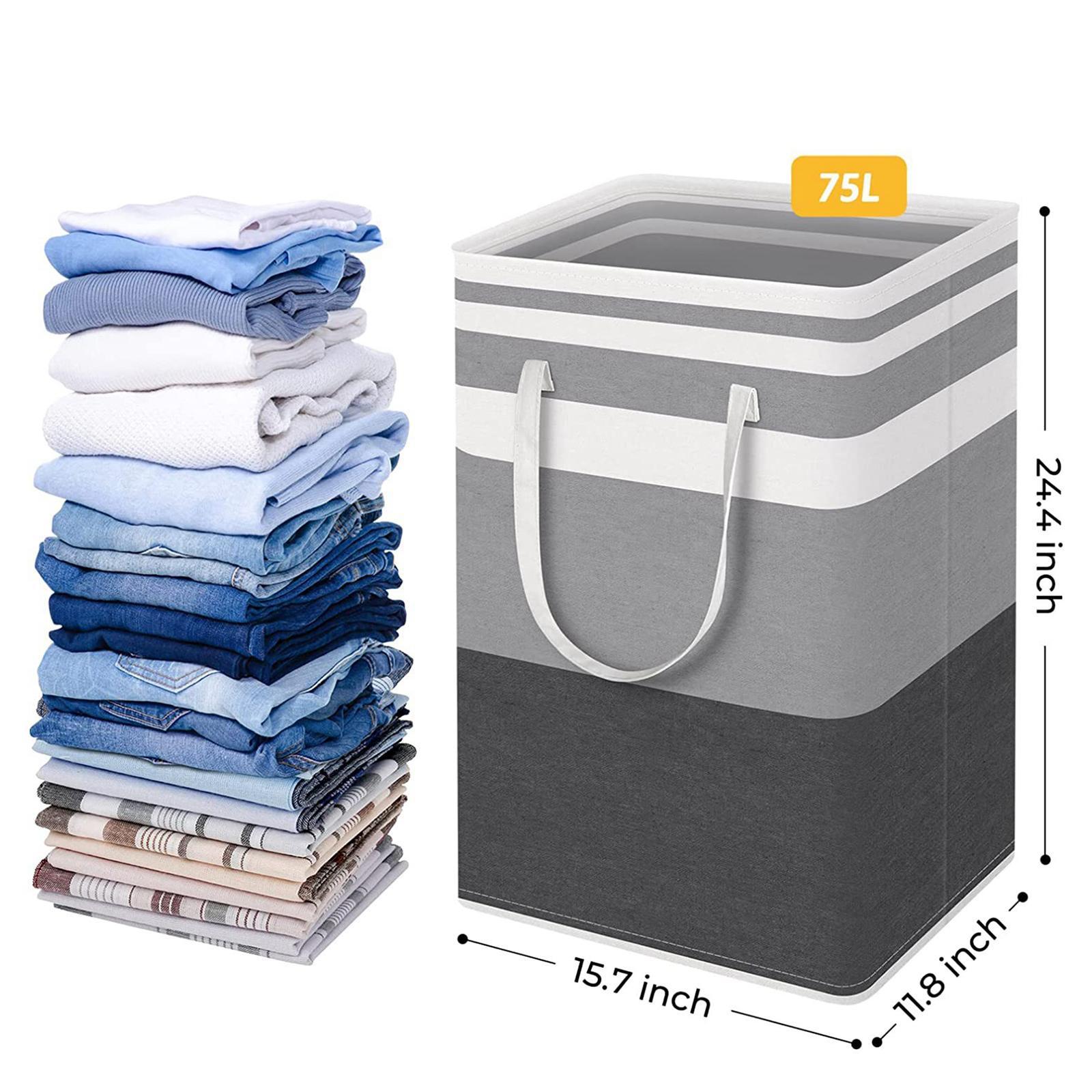 Laundry Basket Containers Lightweight Sundries Storage Bins Finishing Basket Storage Foldable Durable Portable for Closets Household Travel