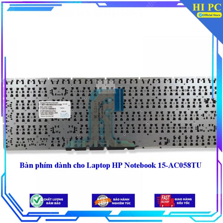Bàn phím dành cho Laptop HP Notebook 15-AC058TU - Hàng Nhập Khẩu