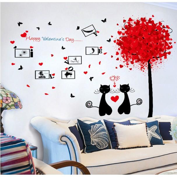 Decal trang trí Happy Valinetine Days A.H