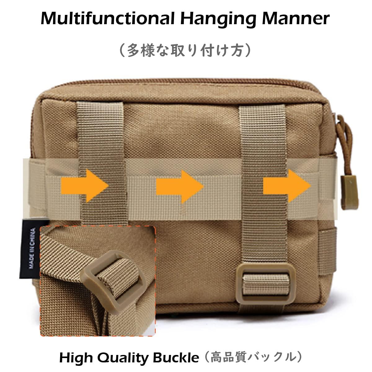 Túi EDC túi nhỏ Túi mềm Túi Túi mềm Túi mềm Đa chức năng cho du lịch thể thao ngoài trời đi bộ đường dài