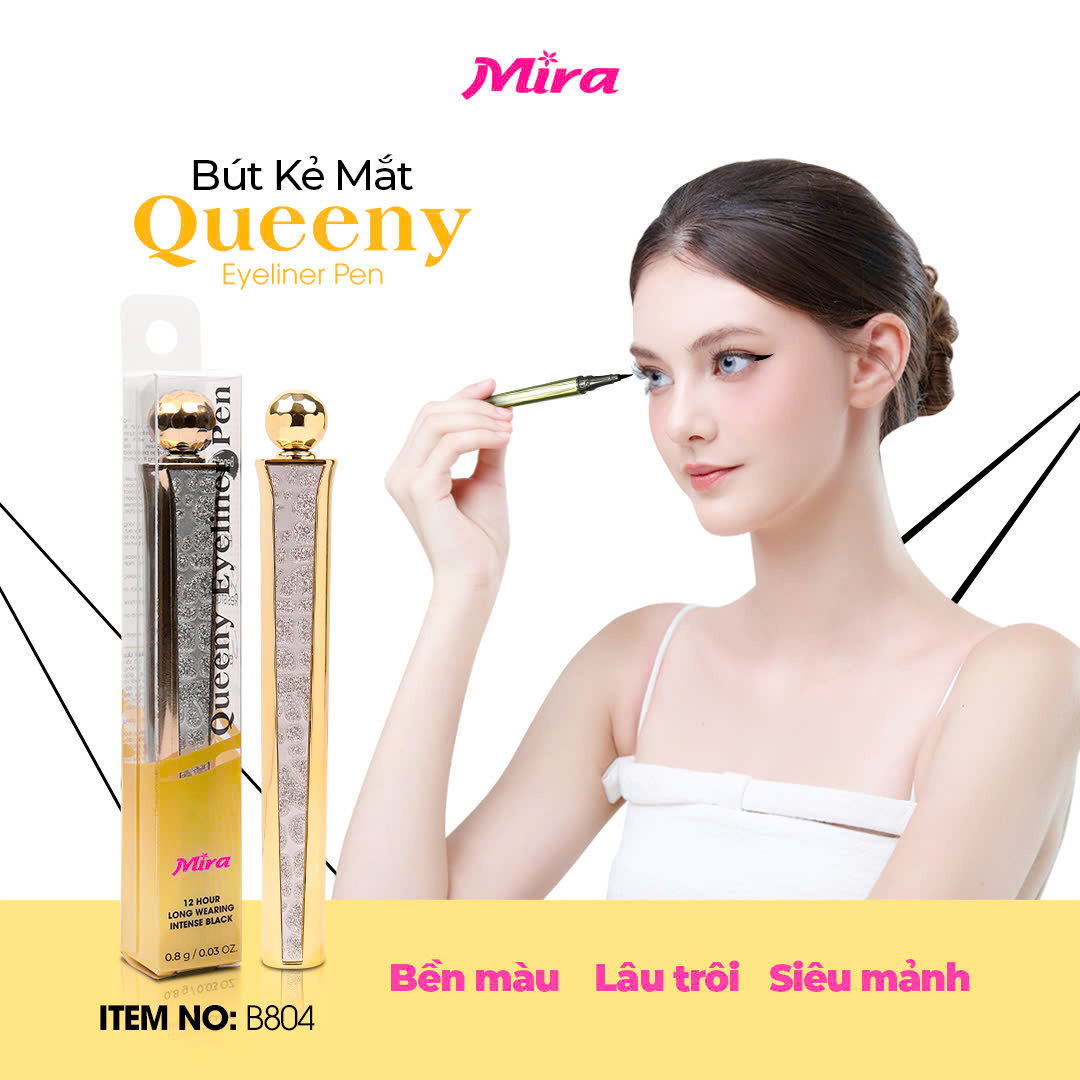 BÚT KẺ MẮT BỀN MÀU LÂU TRÔI MIRA QUEENY B804
