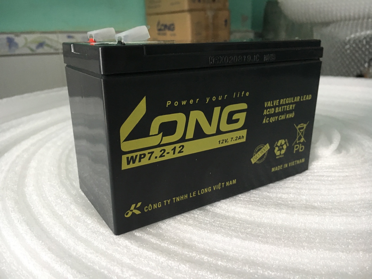 Bình ắc quy LONG 12V 7.2Ah WP7.2-12 - (PDC-TECH) - Hàng Chính Hãng