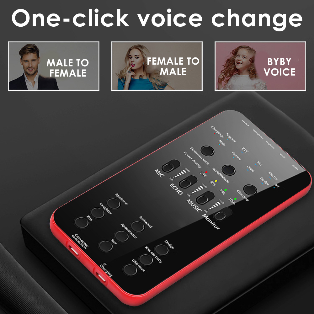 Thẻ Âm Thanh USB E6 Cho Điện Thoại Di Động Máy Tính Phát Sóng