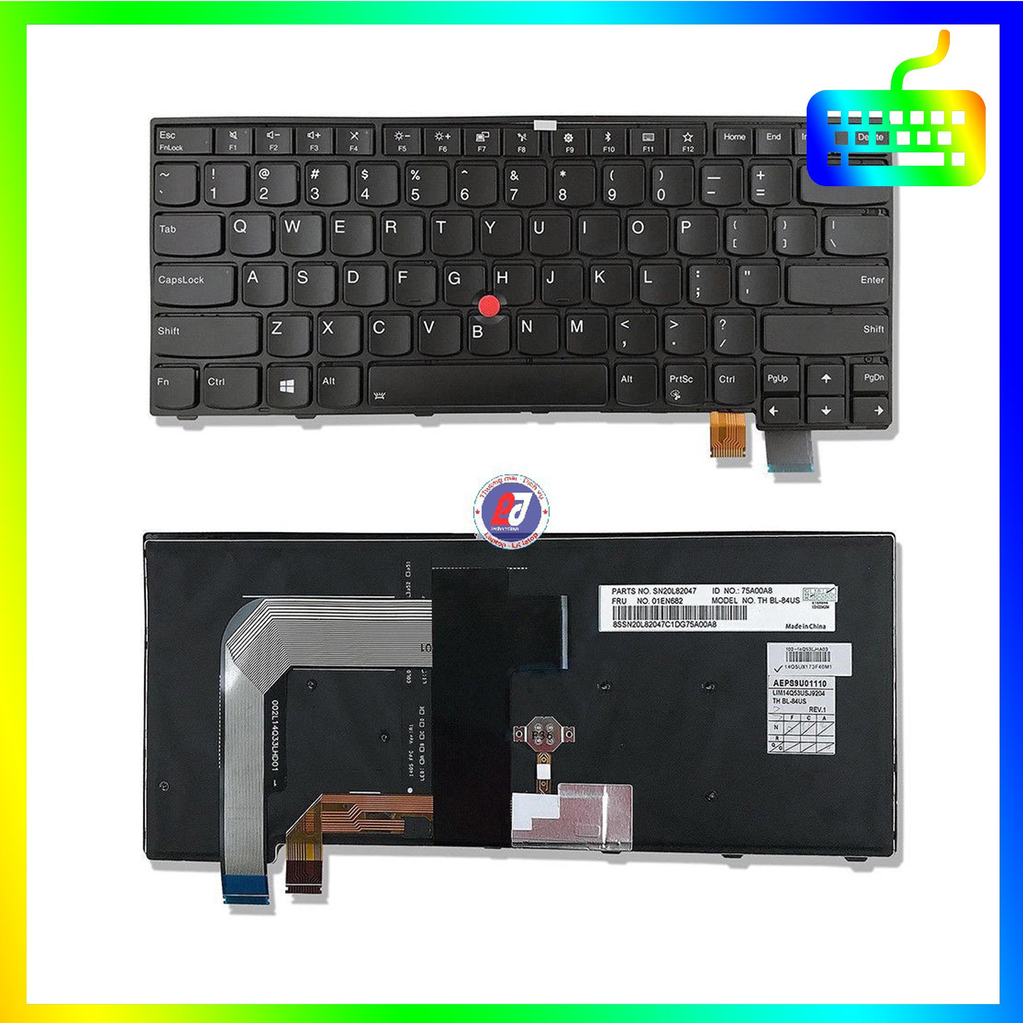 Bàn phím dành cho laptop Lenovo ThinkPad T470 T470p T470s Có Led - Hàng Nhập Khẩu - Sản phẩm mới 100%