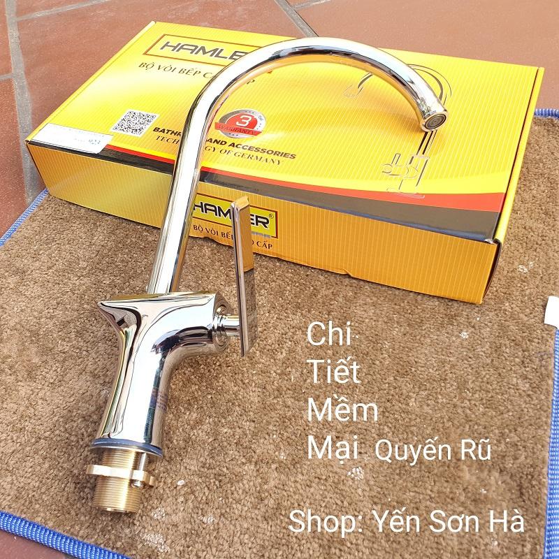 Vòi rửa chén bát nóng lạnh Hamler 923