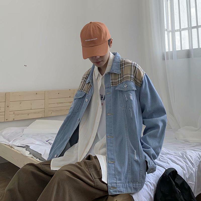 NEW KOREAN STYLE Áo Khoác Denim Phong Cách Hàn Quốc Thời Trang 2020 Cho Nam