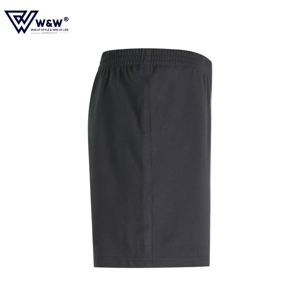 Quần Short Nam W&amp;W Vải Thun Cạp Chun, Chất Liệu Mỏng Nhẹ, Thoáng Mát, Dáng Thể Thao Trẻ Trung WSH31