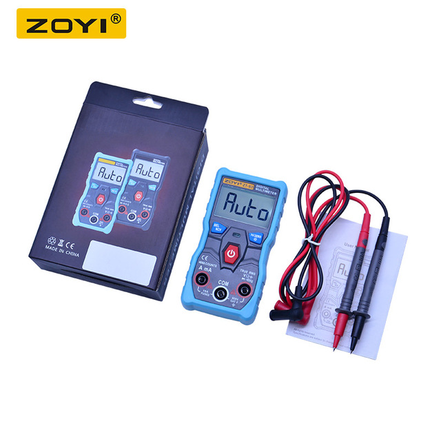 Đồng hồ đo điện vạn năng Zoyi ZT-S3, Đồng hồ kỹ thuật số tự động Đo AC DC 600V Vôn Kế + NCV Kiểm Tra Màn Hình LCD Có Đèn Nền