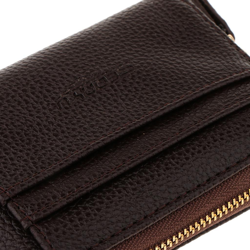 Men Slim Leather Wallet Purse Holder Case Front Pocket