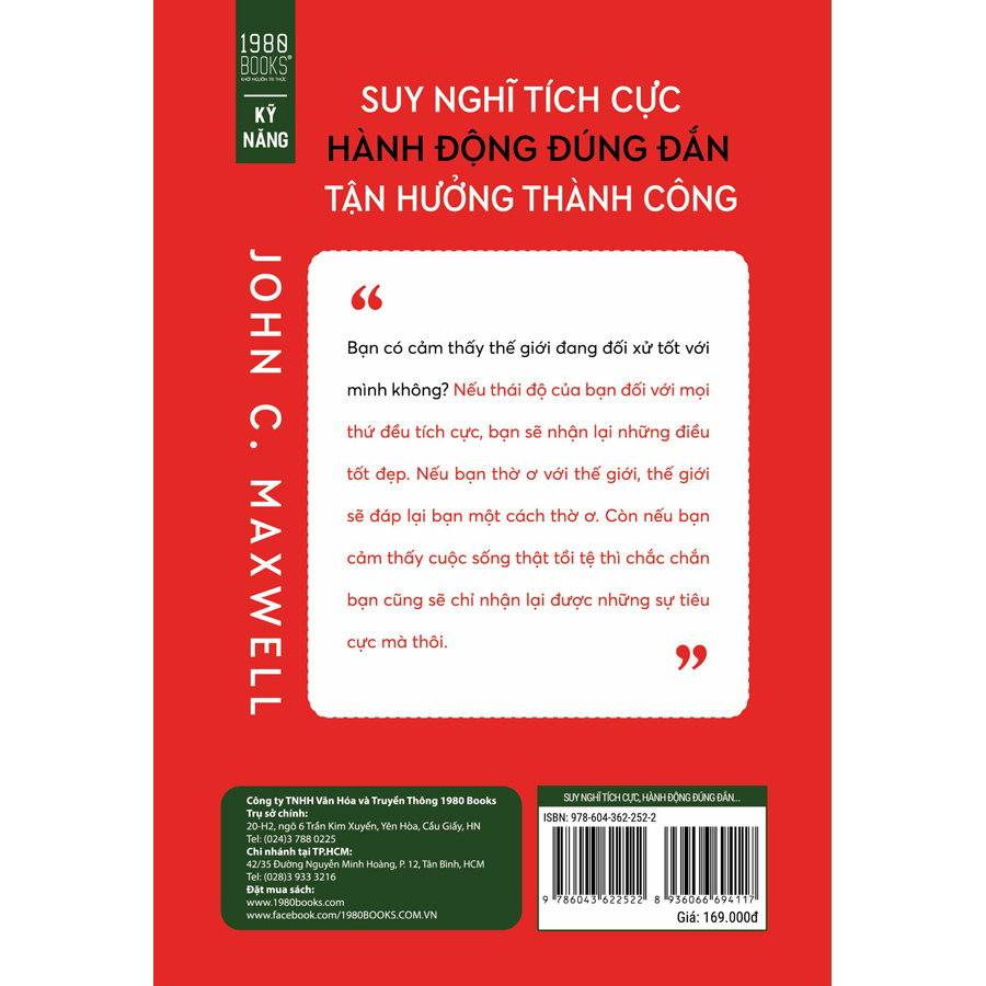 Suy nghĩ tích cực, hành động đúng đắn, tận hưởng thành công