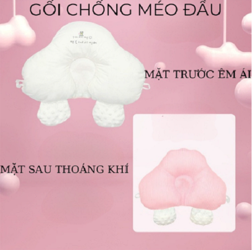 Gối chữ u - Gối chặn cho bé chống chào ngược, méo đầu khi ngủ