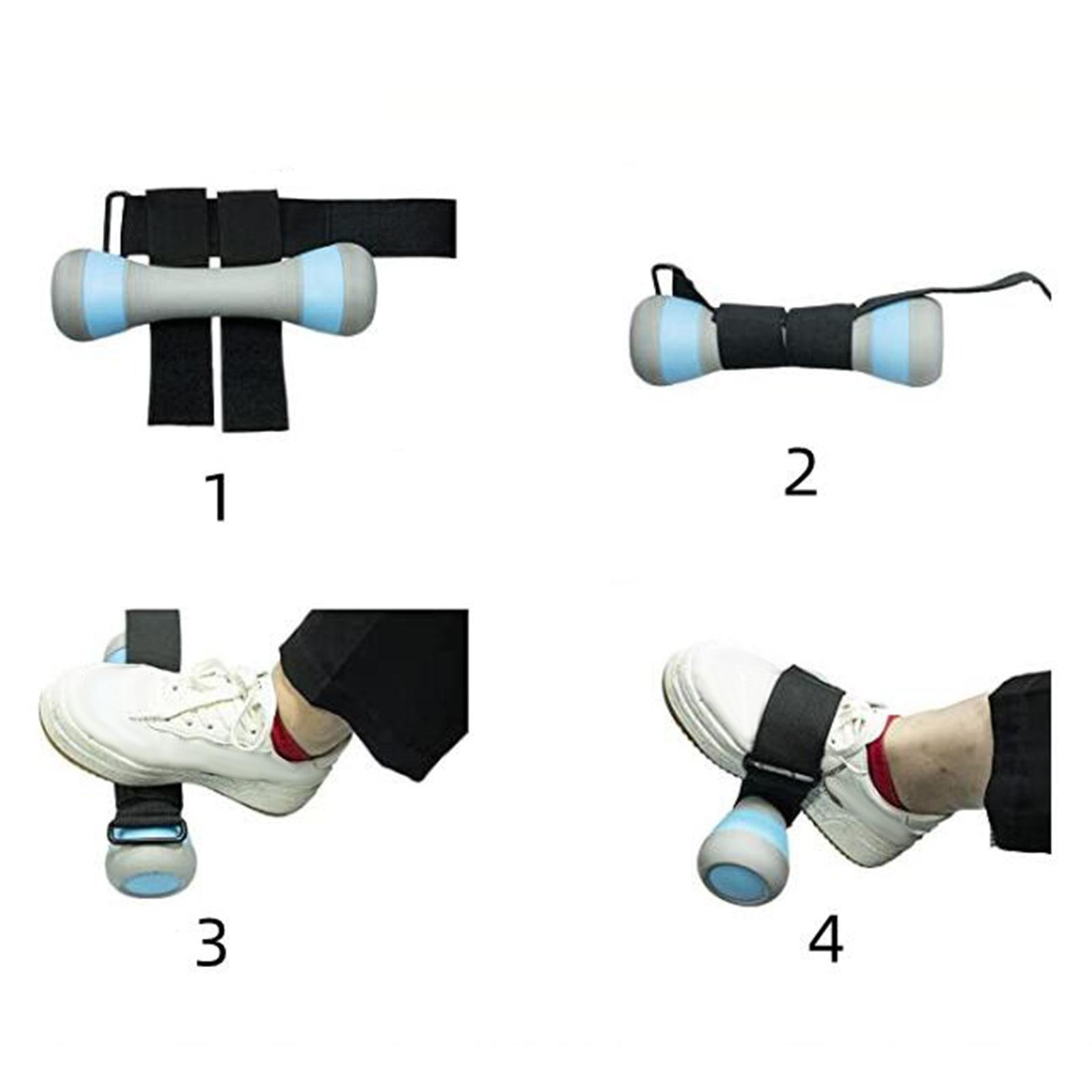 2x D Ankle Anchor Belt Ankle Cuffs Adjustable Tibialis Trainer Wear Resistant Ankle Strap for Weight Lifting Workout Power Training Gym