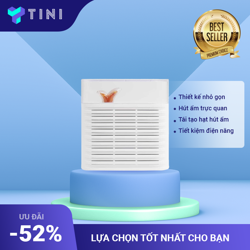 Máy Hút Ẩm Tủ Quần Áo Mini Sử Dụng Hạt Hút Ẩm Có Khả Năng Hấp Thụ Cao, Nhỏ Gọn Tiện Lợi