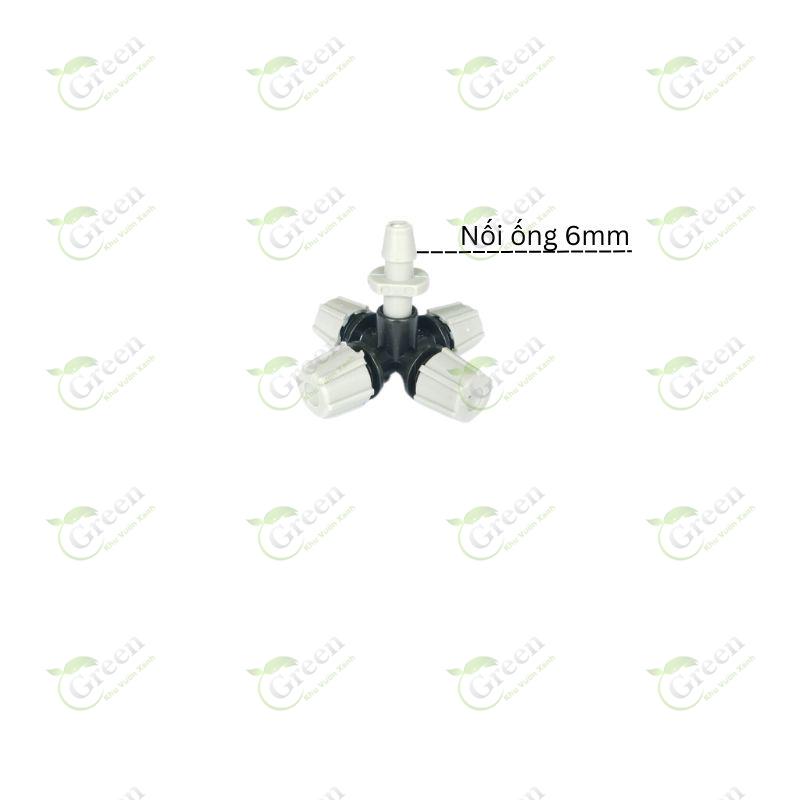 Béc phun sương xám 4 hướng cao cấp tưới cây kèm nhiều tùy chọn