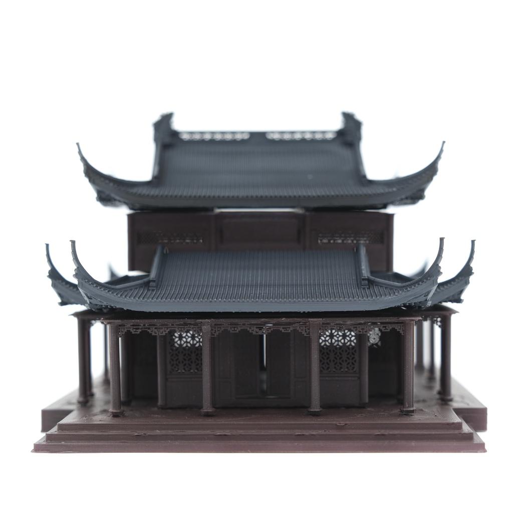 Mô hình tiểu cảnh CỔ TỰ - bán cạn - bể cá - hòn non bộ - terrarium - tinh xảo - chất lượng cao