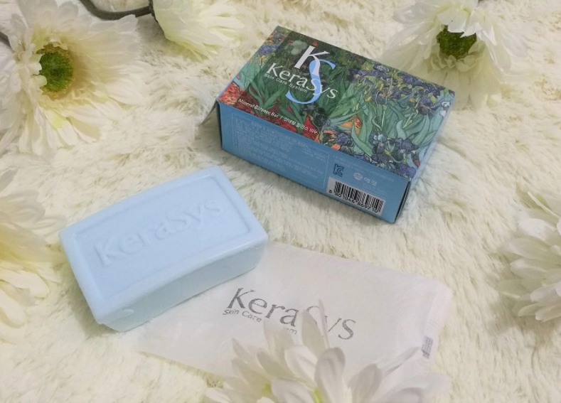 Hình ảnh Xà Bông Tắm Kerasys Mineral Balance Da Dầu 100g - Xanh