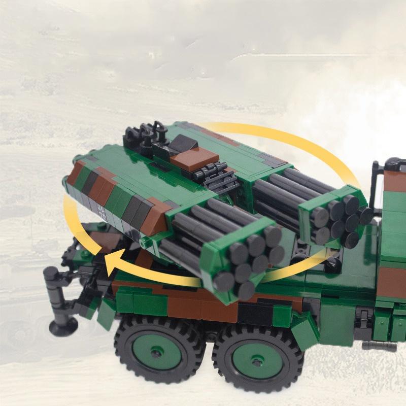 Đồ chơi Lắp ráp Xe Rocket Quân sự - Xingbao XB06048 Lar 2 Truck - Xếp hình thông minh - Mô hình trí tuệ