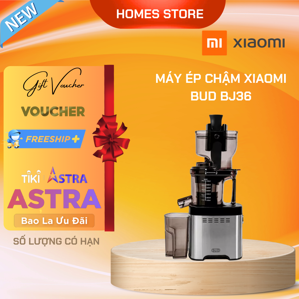 Máy Ép Trái Cây Xiaomi BUD BJ36 Ép Kiệt 95% Lượng Nước 0.75 Lít - Hàng Nhập Khẩu