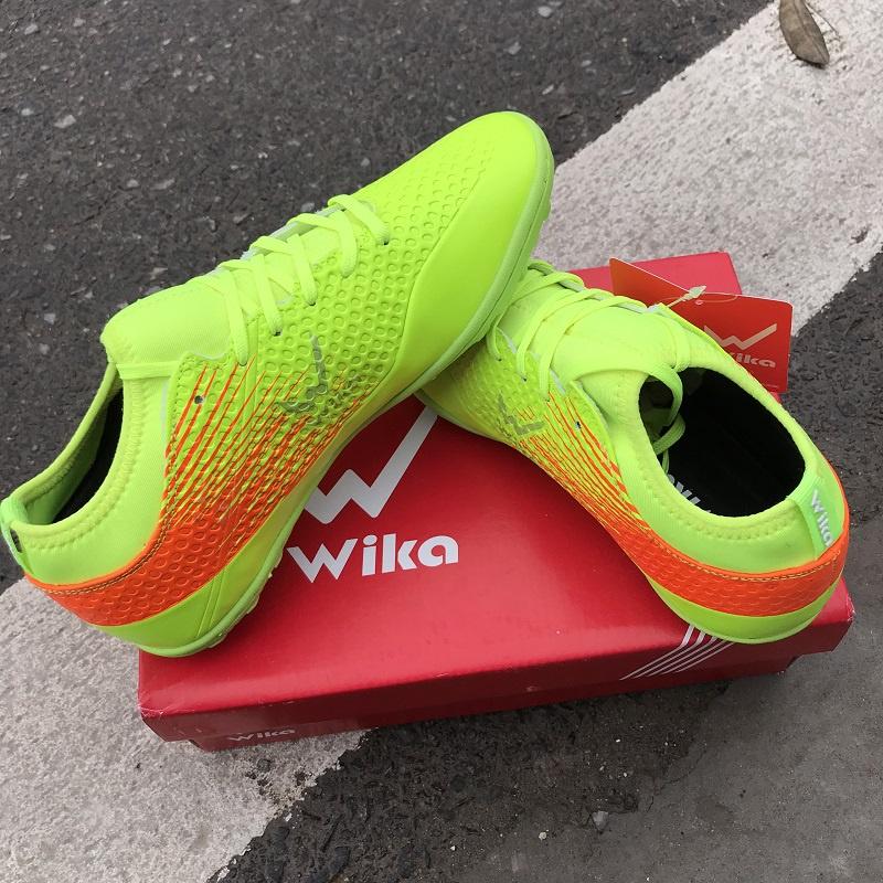 Sản phẩm hỗ trợ thể thao đá banh, Giày bóng đá thể thao chính hãng Wika Xanh chuối