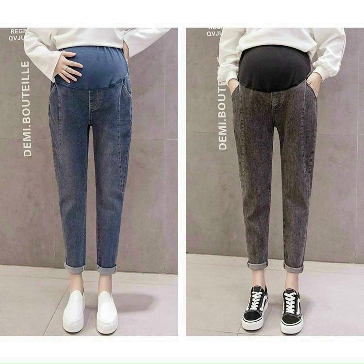 Quần Bò Bầu, Quần Jeans Bầu Hàng Mềm Đẹp Loại 1 Thời Trang Đủ Size- Đủ Màu Cho Mẹ Bầu (có chun chỉnh)