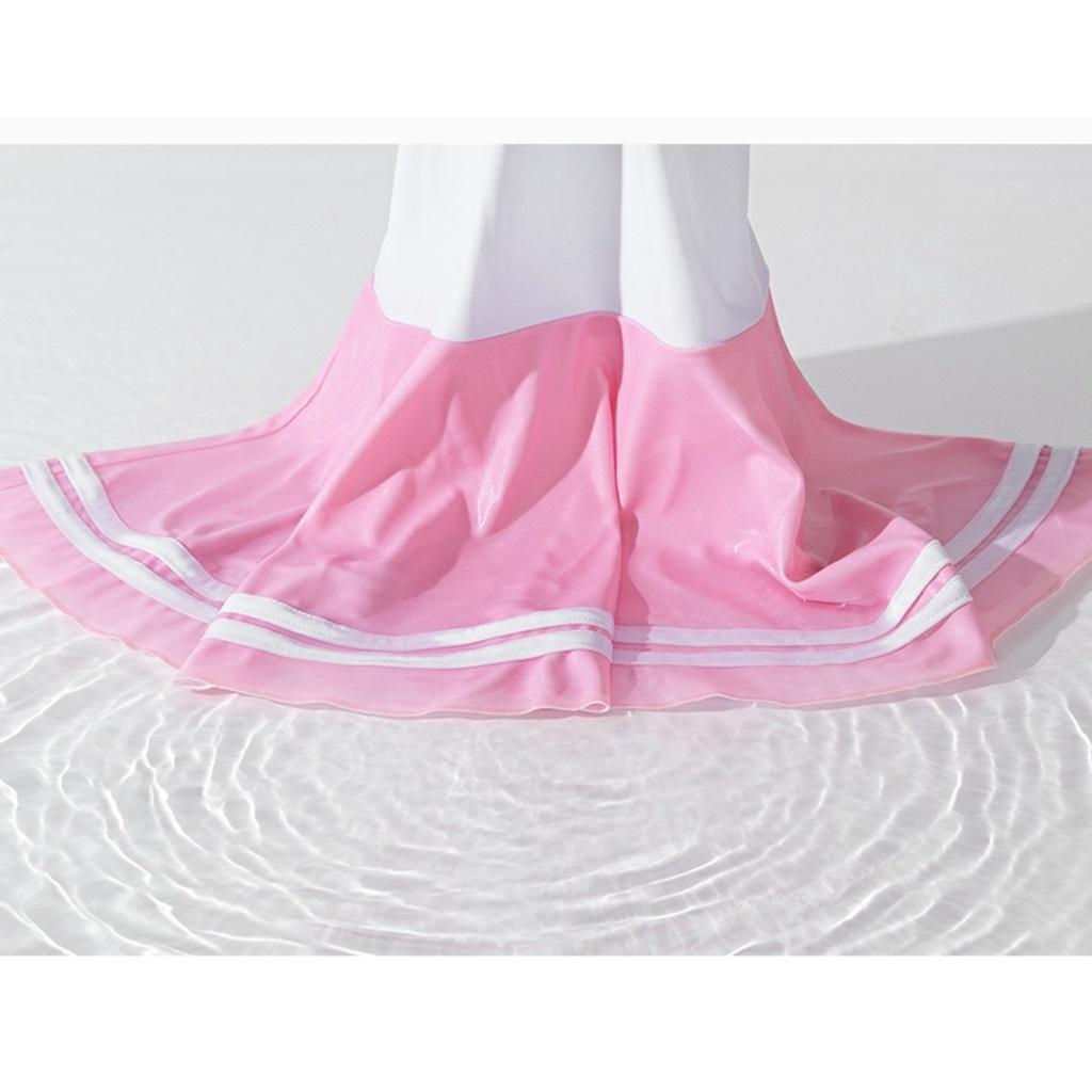 Đồ bơi bé gái rời size đại tới 50kg tay dài chống nắng  MS100136