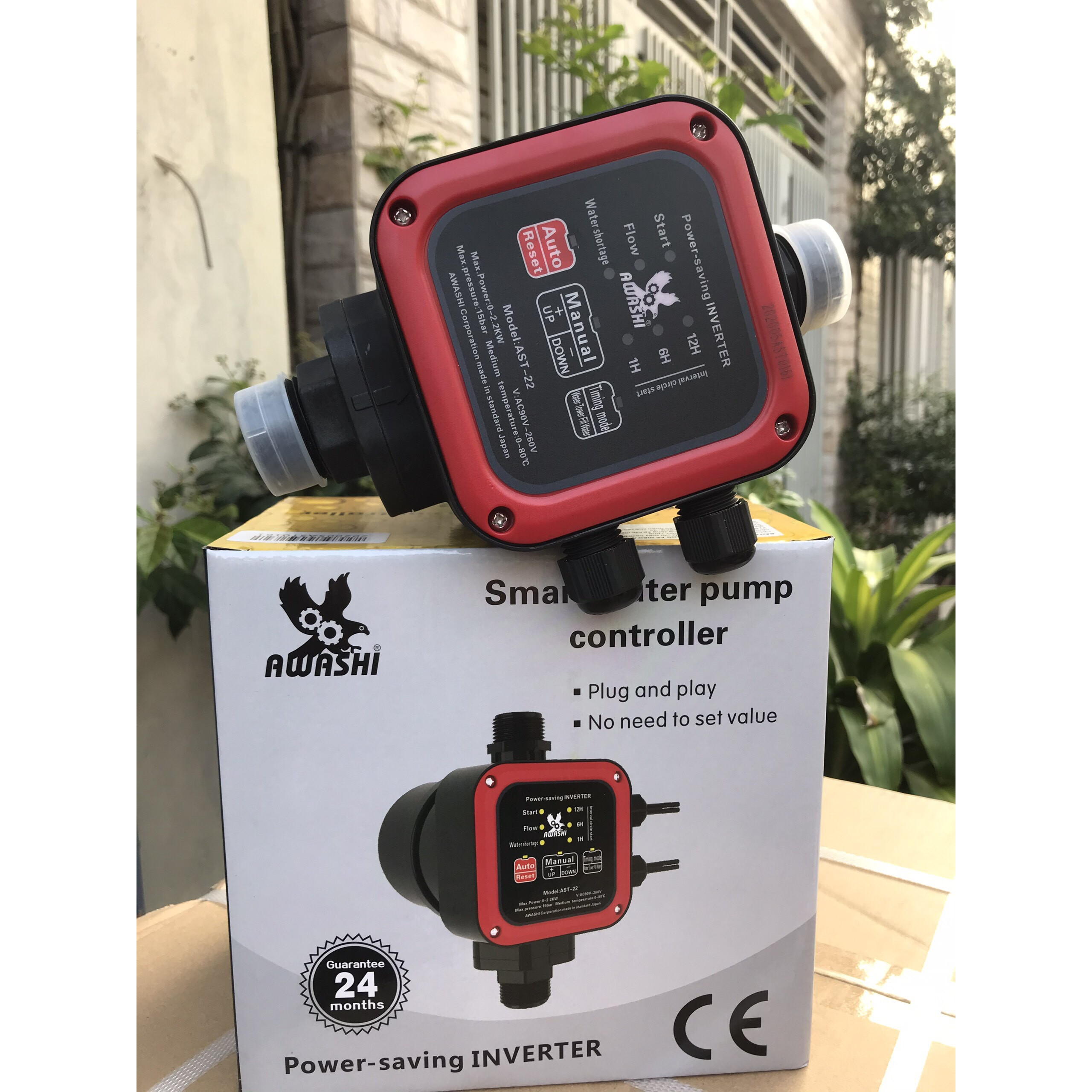 Rơ Le Điện tử Tự Động Tăng áp cho máy bơm nước hàng chính hãng AWASHI AST - 22