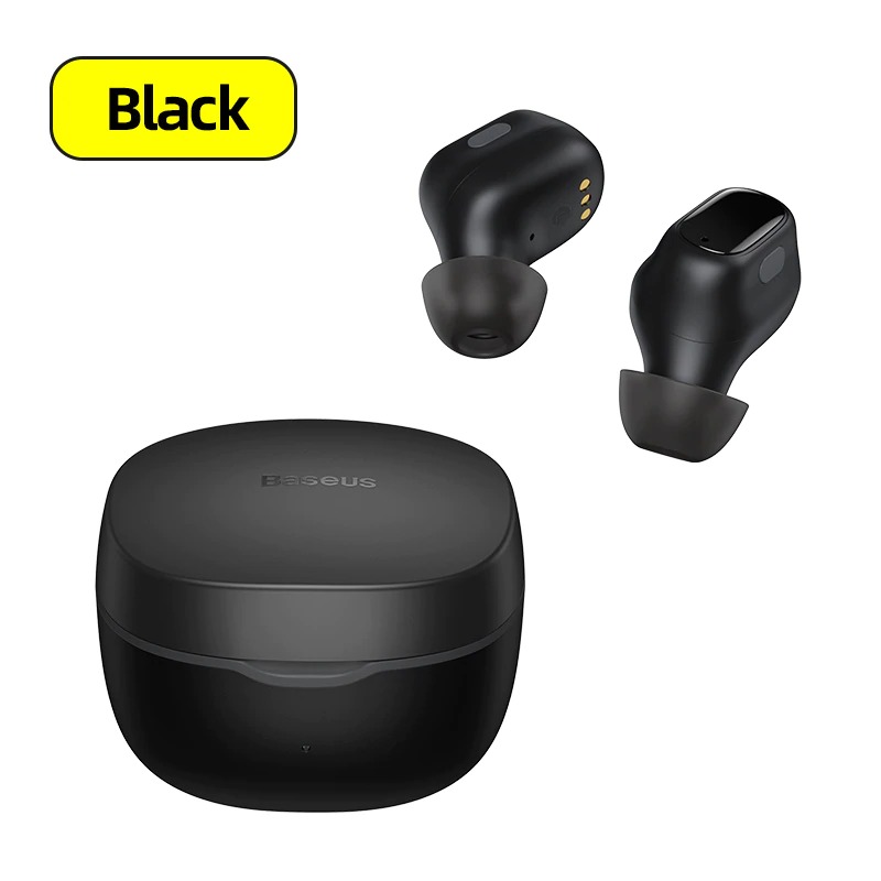 Tai nghe Bluetooth Baseus Encok True Wireless Earphones WM01 (TWS, Bluetooth 5.0, Stereo Earbuds, Touch Control, Noise Cancelling) - Hàng chính hãng