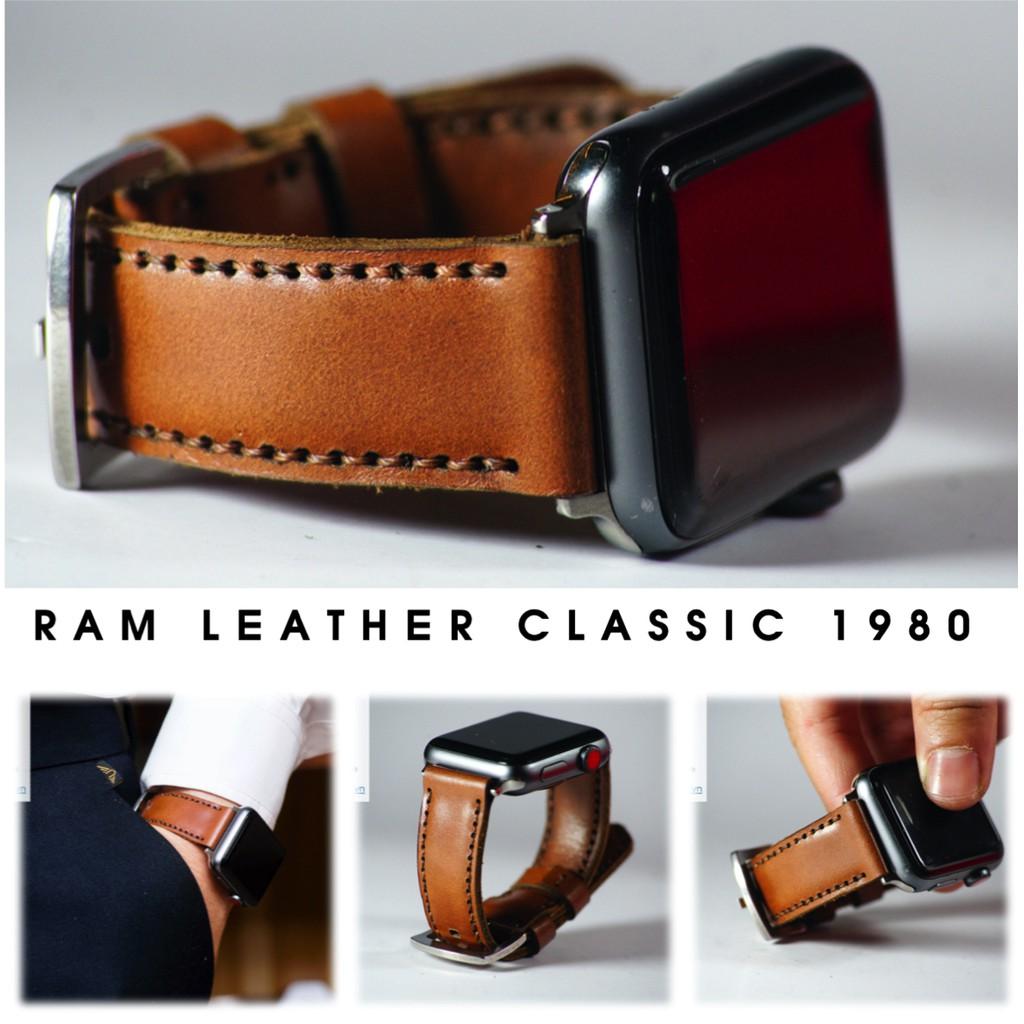 Dây đồng hồ RAM Leather cho apple watch da bò handmade - RAM classic 1980