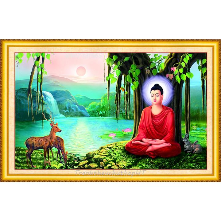 Tranh đính đá Phật tổ 97*60cm - tự đính