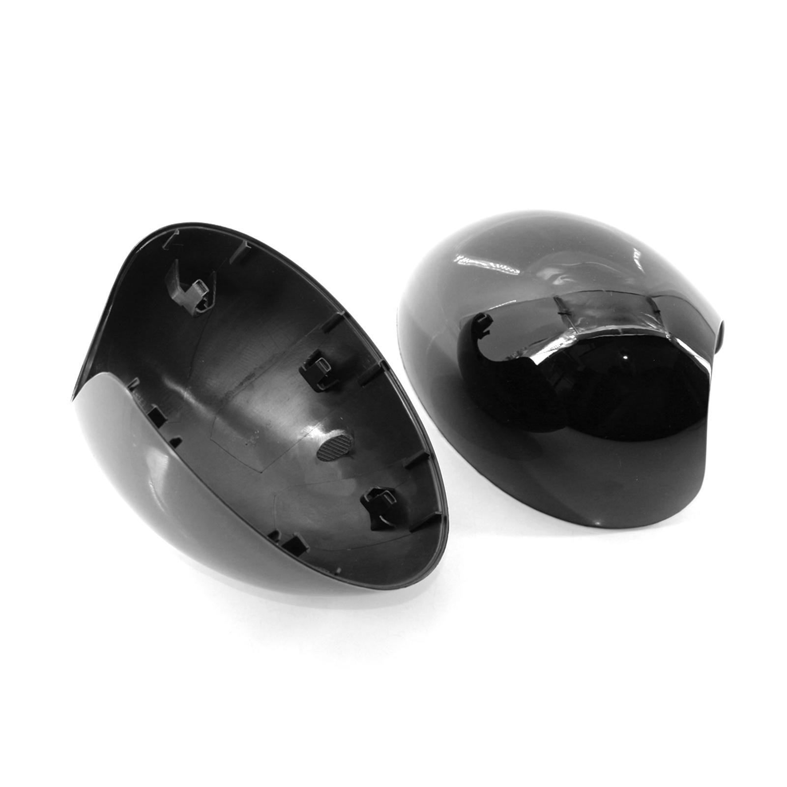 Side Mirror Cover Set L+R Pair Door Wing Mirror Cover Casing Replacement for Mini R55 R56 R57 R58 R59 R61