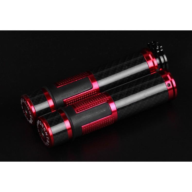 Tay ga xe máy 22mm chất liệu sợi cacbon cao cấp