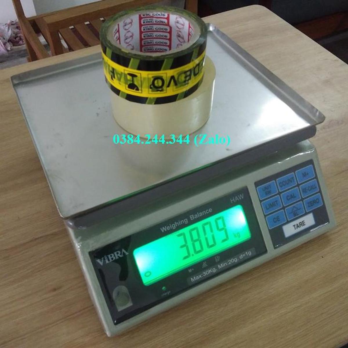 Cân điện tử thông dụng Vibra HAW, Mức cân 30kg, độ chia 1g