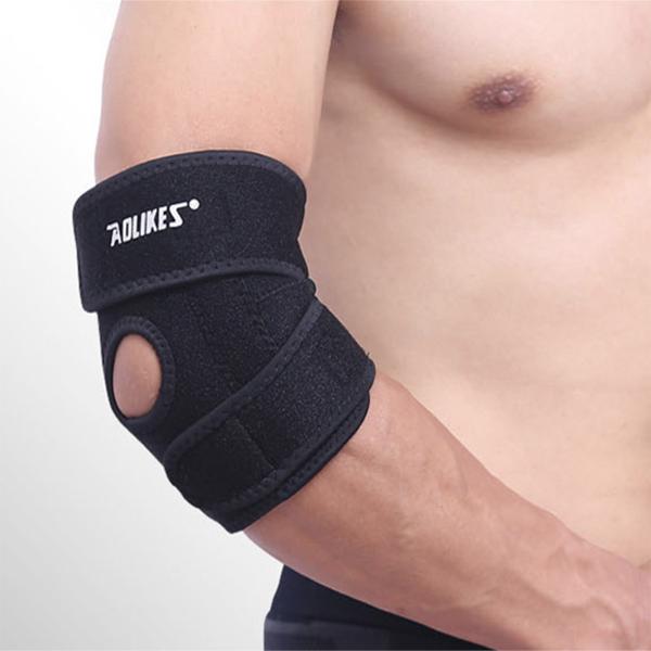 Đai Bảo Vệ Khủy Tay Tập GYM, Chơi Thể Thao Elbow Support Có Lò Xo Chịu Lực Aolikes 7946 (1 Chiếc)