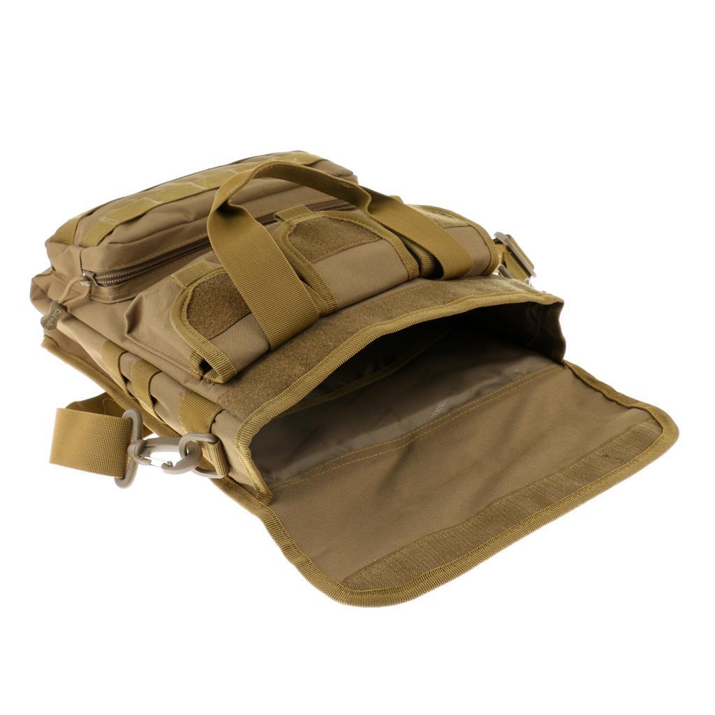Outdoor Multifunctional Fishing Tackle Bag Water-Resistant Waist Shoulder Carry Storage Waist Pack Sling Bag Fishing Gear Storage for Fishing Hiking Climbing