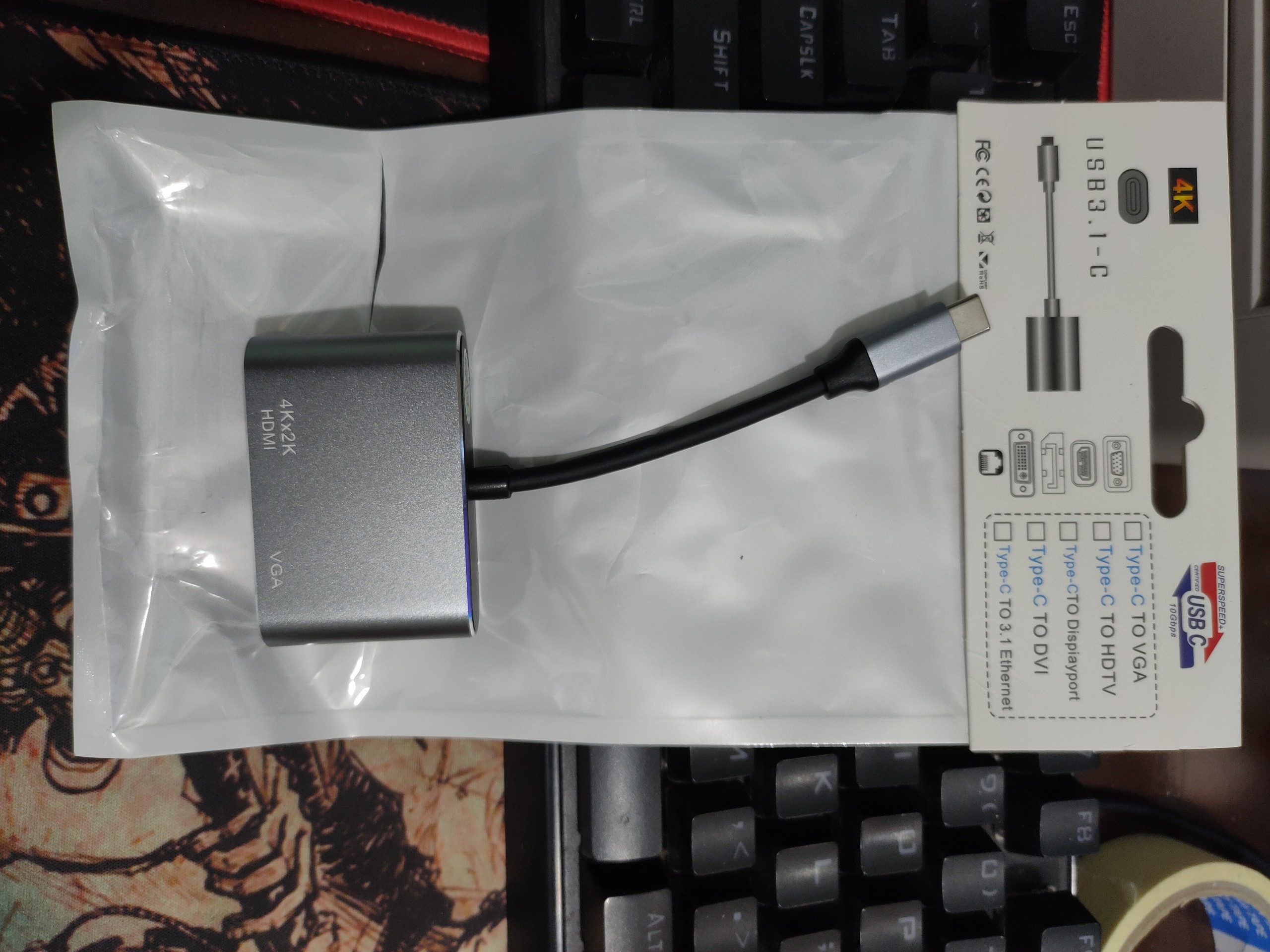 Cáp Chuyển Đổi USB Type-C Sang VGA HDMI 30843
