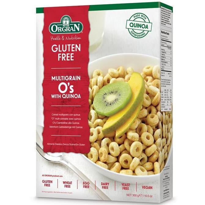 Ngũ Cốc Ăn Sáng Hỗn Hợp Với Hạt Diêm Mạch Orgran - GLUTEN FREE Multigrain O's with Quinoa - Hộp 300g