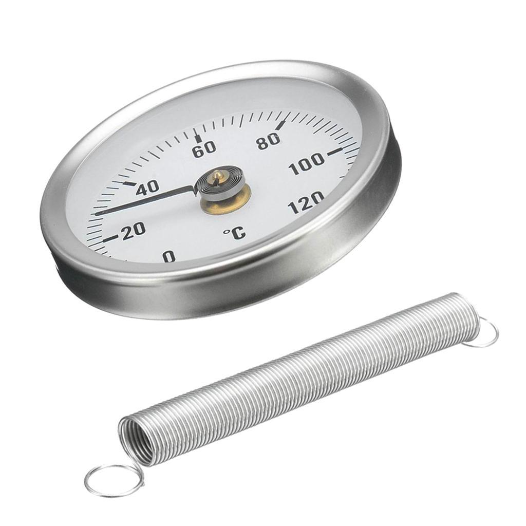 63mm Clip-on Cutting Die Pipe Thermometer Temperature Gauge Clip-On with Spring 0-120℃