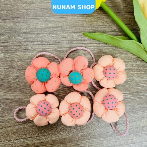 Set 2 cột tóc hoa mai nhiều màu lựa chọn xinh xắn cute cho bé Nunam shop