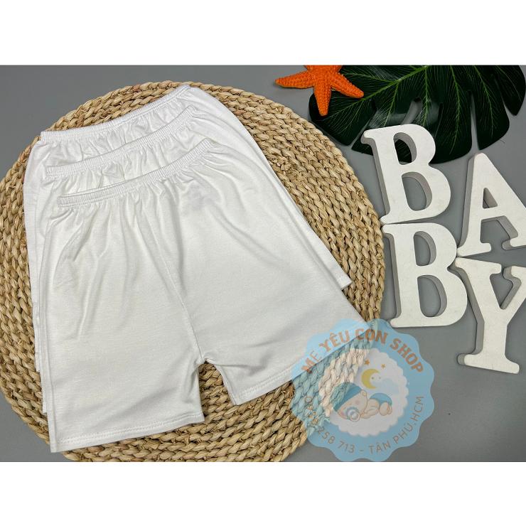 [3-9kg] Quần Ngắn/ Quần Dài Bo Gấu Trắng chất thun visco mềm, mát, co giãn 4 chiều cho bé - Jerry Baby - Quần dài bo gấu