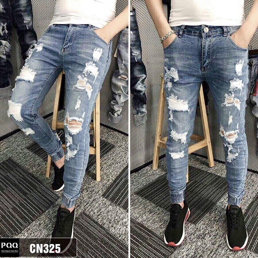 Quần Jogger nam jean co giãn JN351