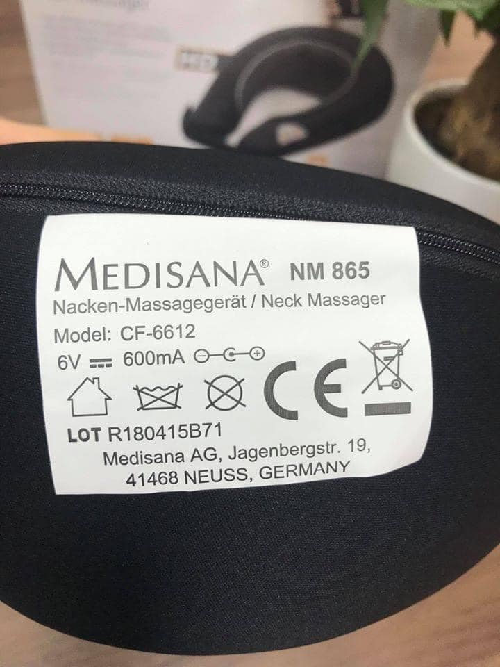 Đai Massage Cổ Medisana NM865, Máy Massage, Giúp Chống Đau Mỏi Cổ Vai Gáy, Lưu Thông Khí Huyết, Nhập Đức, BH 12 Tháng