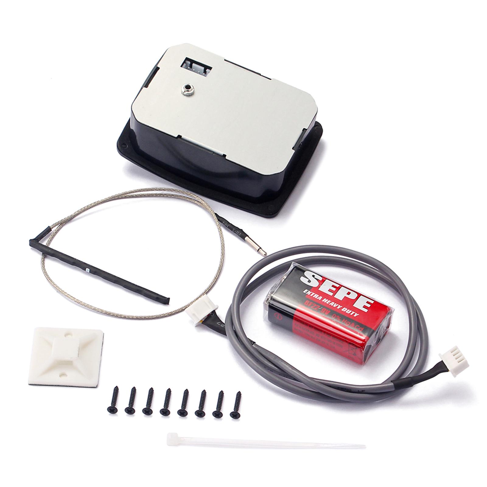 4-Band EQ Equalizer Acoustic Guitar Preamp Piezo Pickup with LCD Tuner Accs