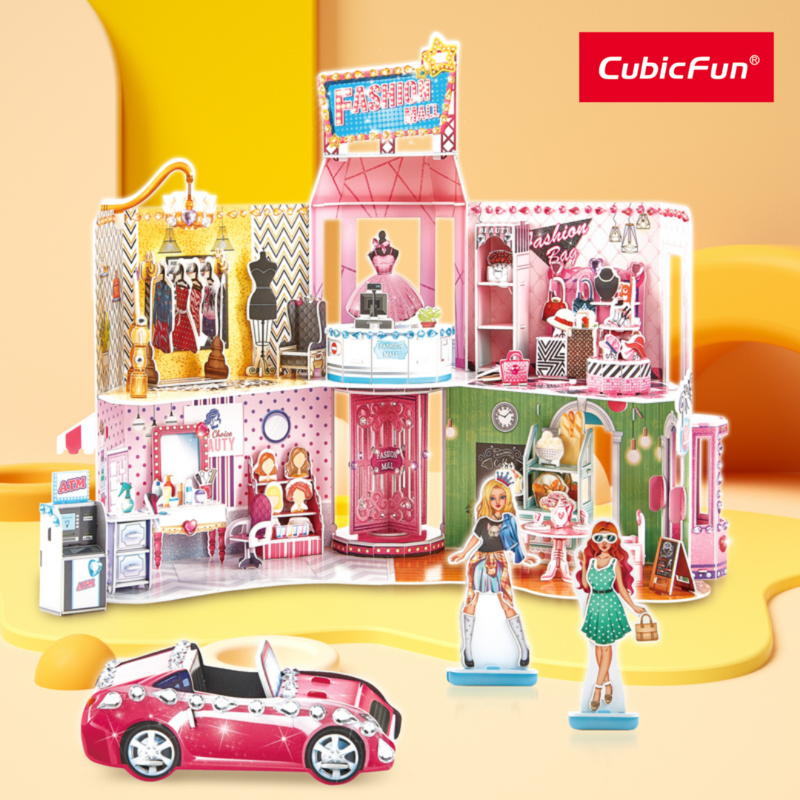 Đồ Chơi CUBIC FUN Trẻ Em Xếp Hình 3D: Trung Tâm Mua Sắm Thời Trang E1617H